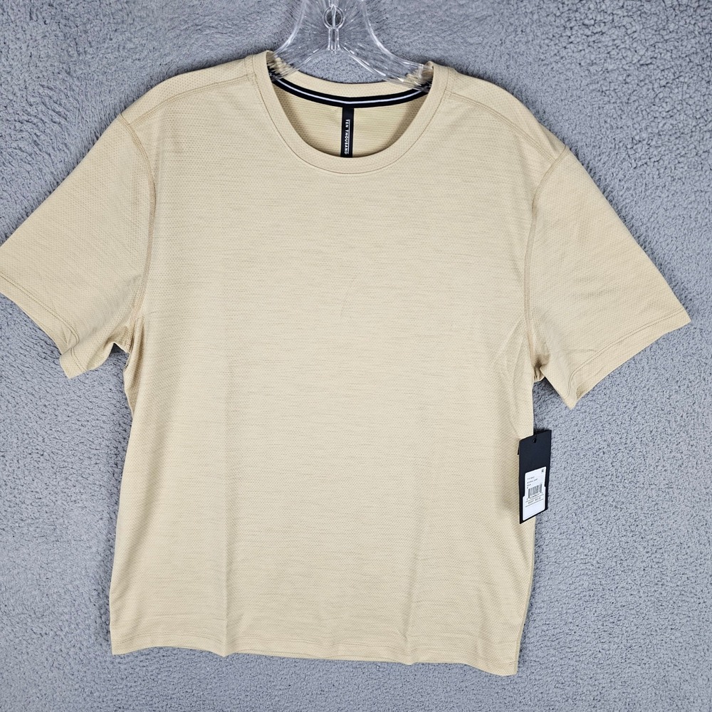 Ten Thousand Shirt Men M Tan Interval Shirt TTKT009V2 Training Mesh Resin